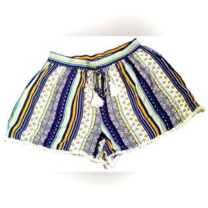 New Look - Boho Tribal Print Frill Shorts Size 1X